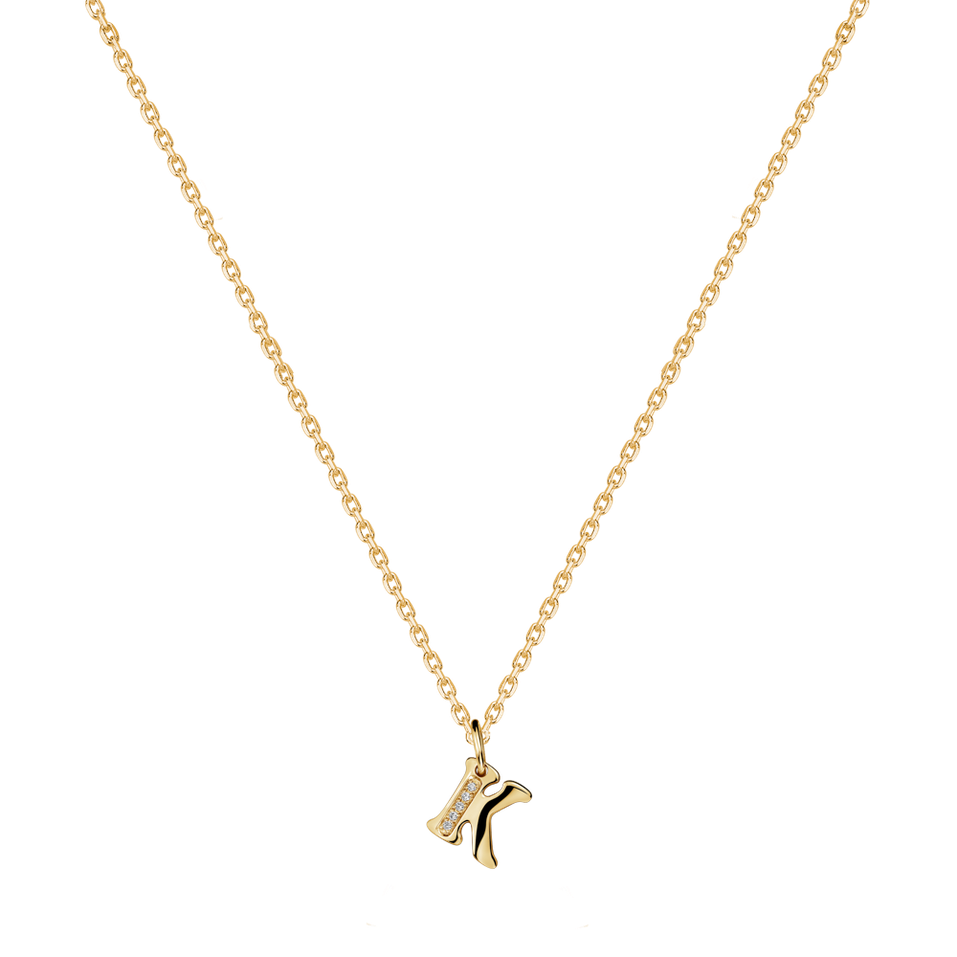 Náhrdelník s diamanty Dream Letter K