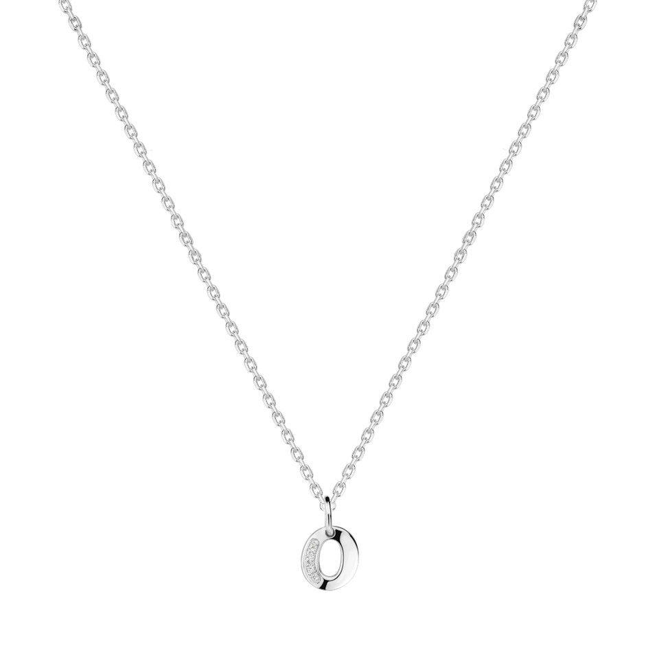 Náhrdelník s diamanty Dream Letter O