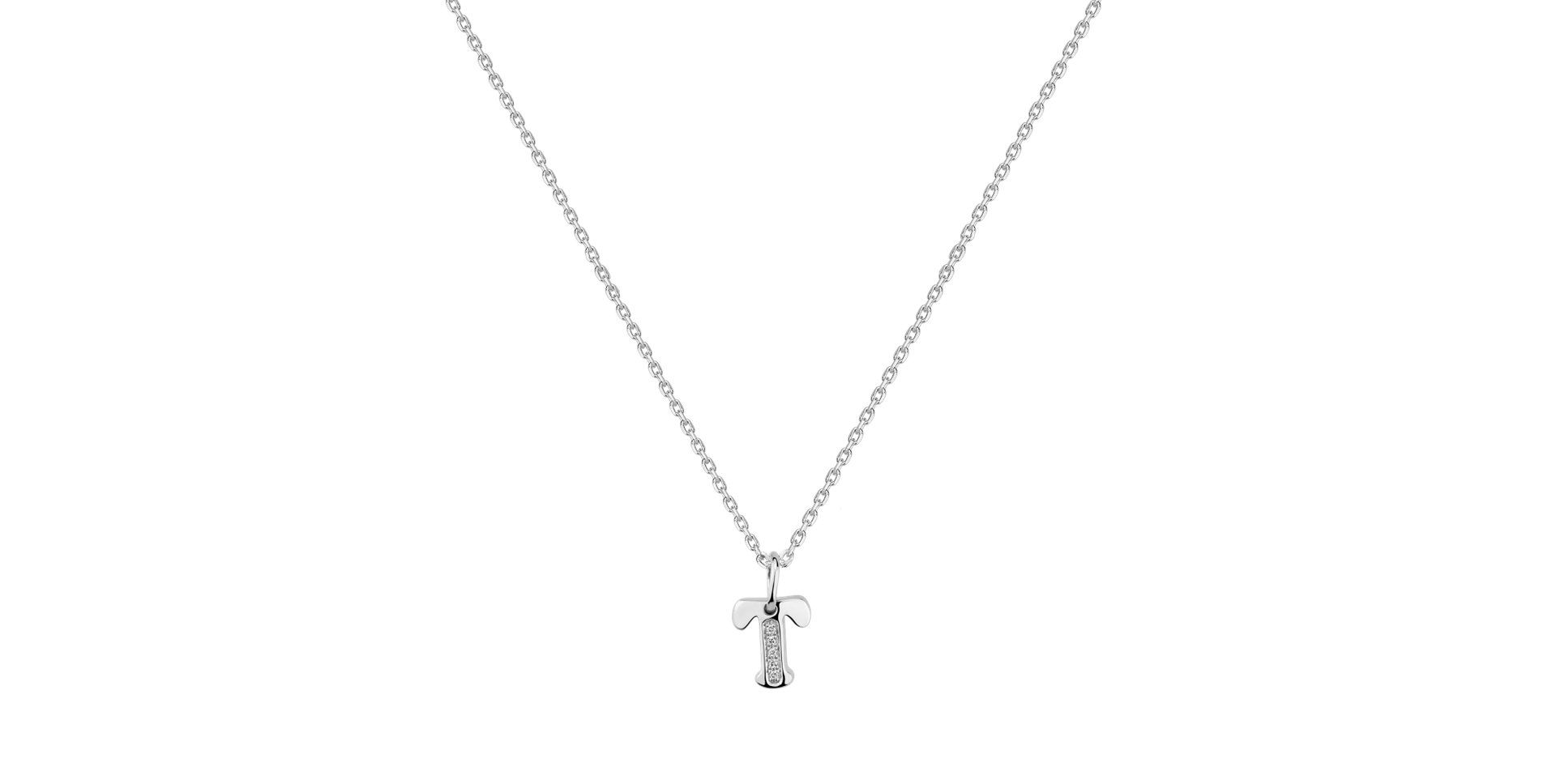 Náhrdelník s diamanty Dream Letter T
