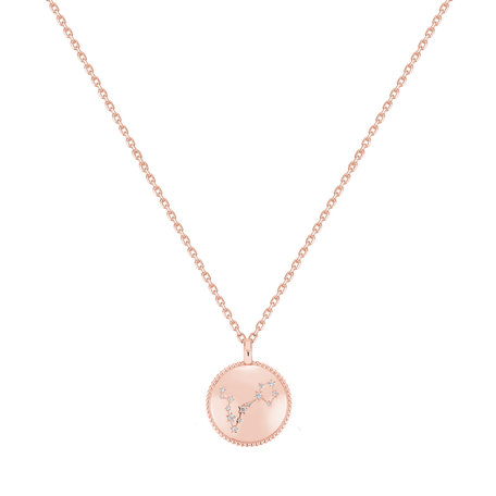 Náhrdelník s diamanty Zodiac Sign Pisces