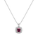 Náhrdelník s diamantem a rhodolitem Majestic Glory1