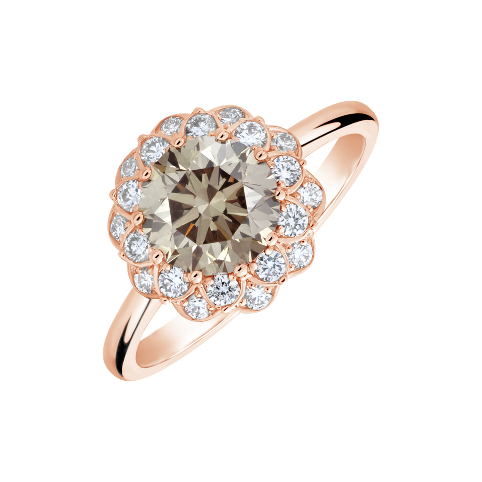 Prsten s diamanty Flower Joy