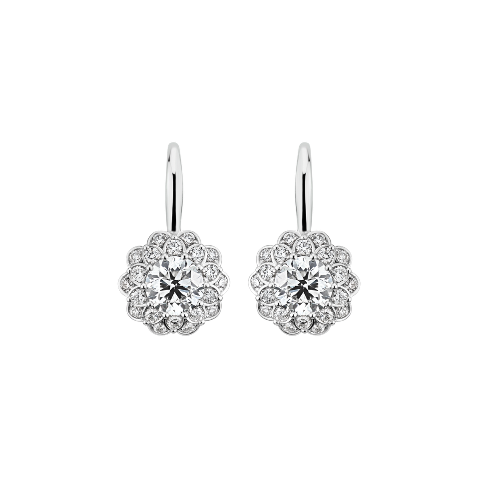 Náušnice s diamanty Princess Bloom