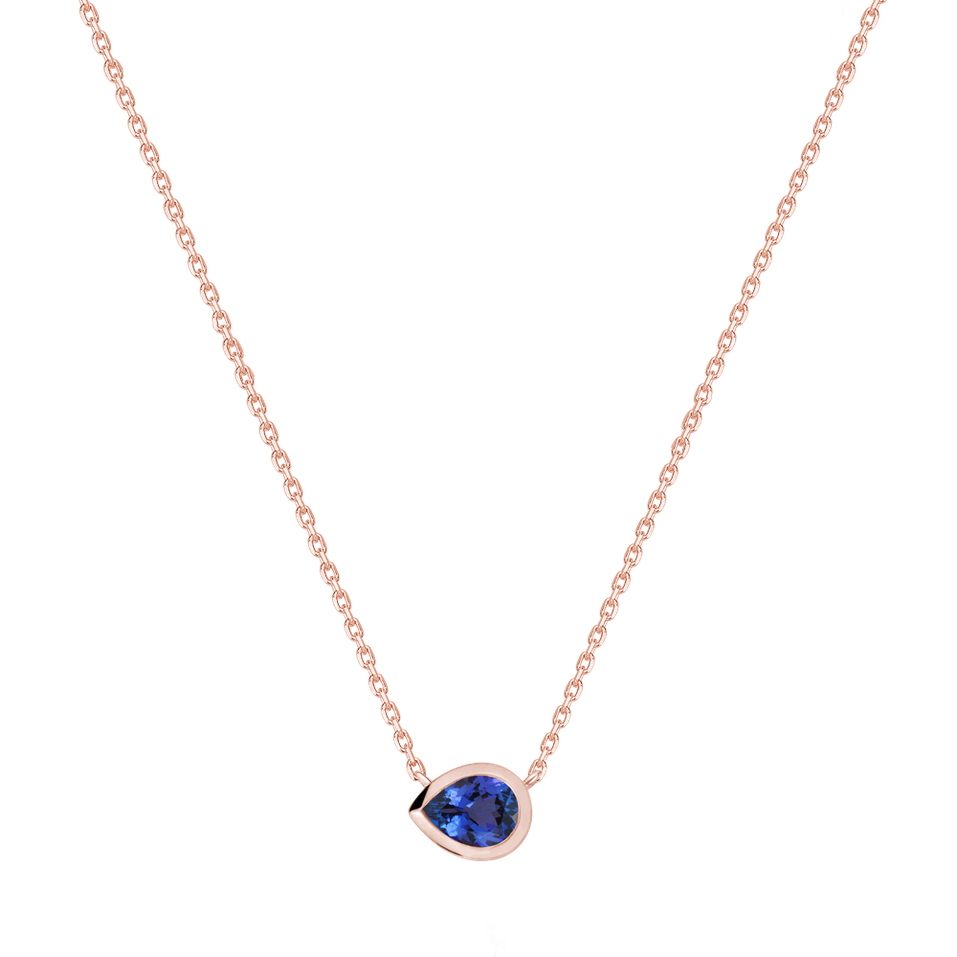 Náhrdelník s tanzanitem Solara Drop