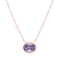 Náhrdelník s ametystem Satin Mirror2