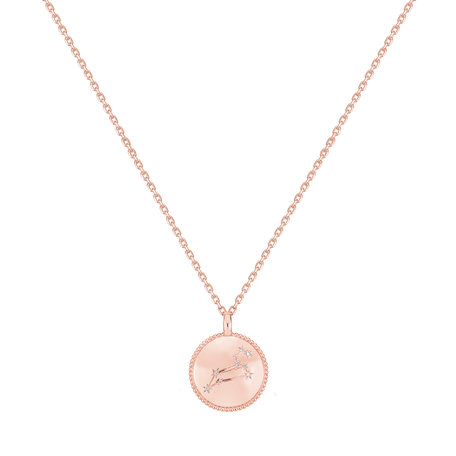Náhrdelník s diamanty Zodiac Sign