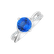Prsten s diamanty a tanzanitem Hollow Moon2