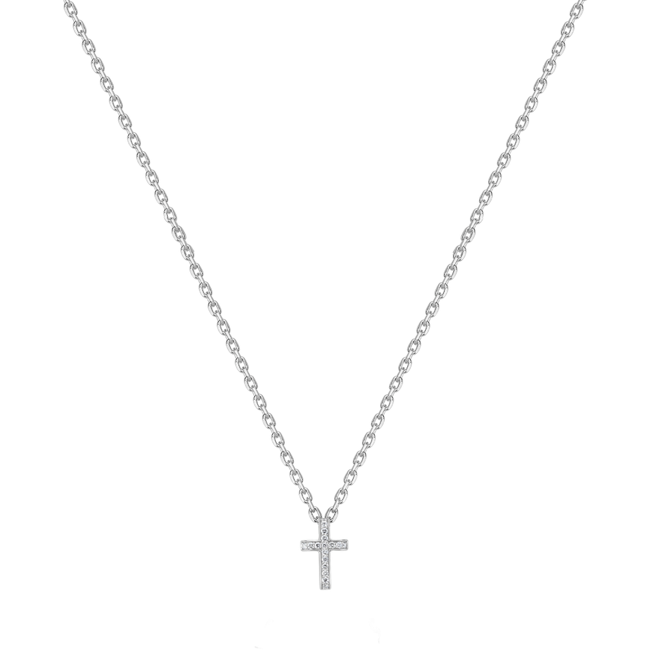 Náhrdelník s diamanty Starlit Cross