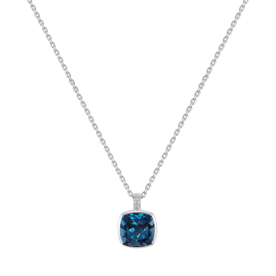 Náhrdelník s diamanty a topazem Carelia