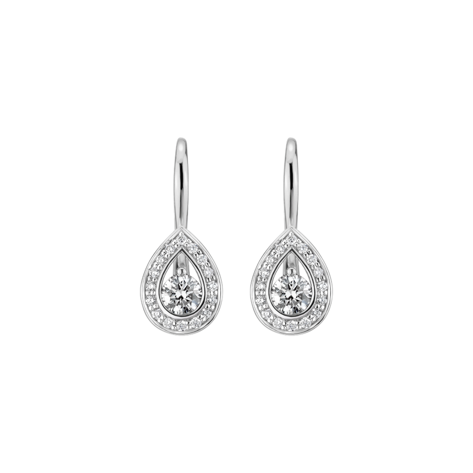 Náušnice s diamanty Hidden Tear