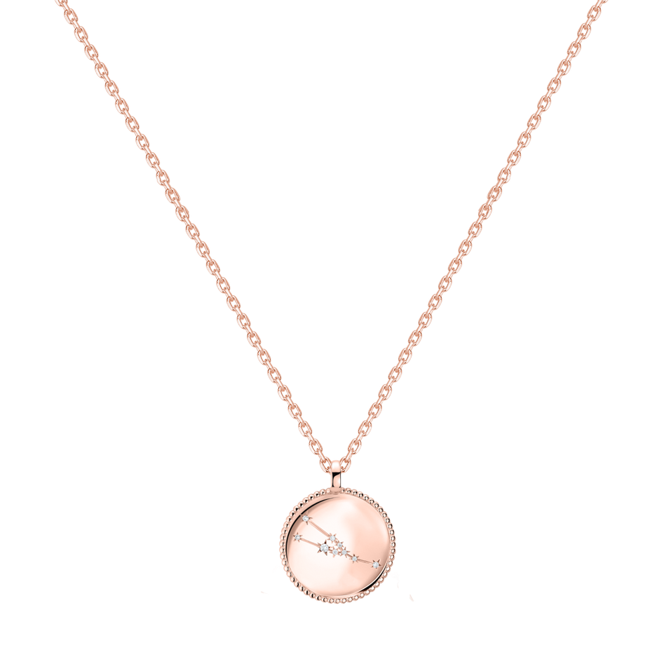 Náhrdelník s diamanty Zodiac Sign Taurus