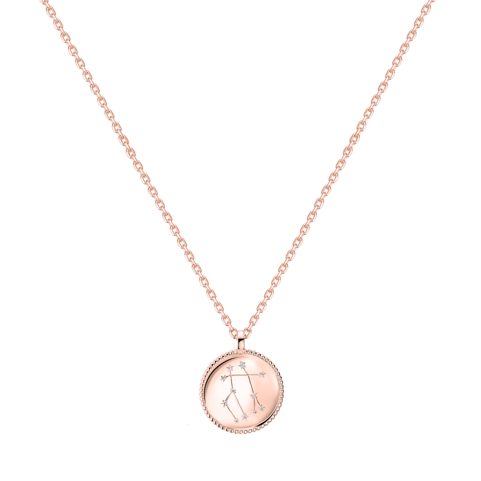 Náhrdelník s diamanty Zodiac Sign Gemini