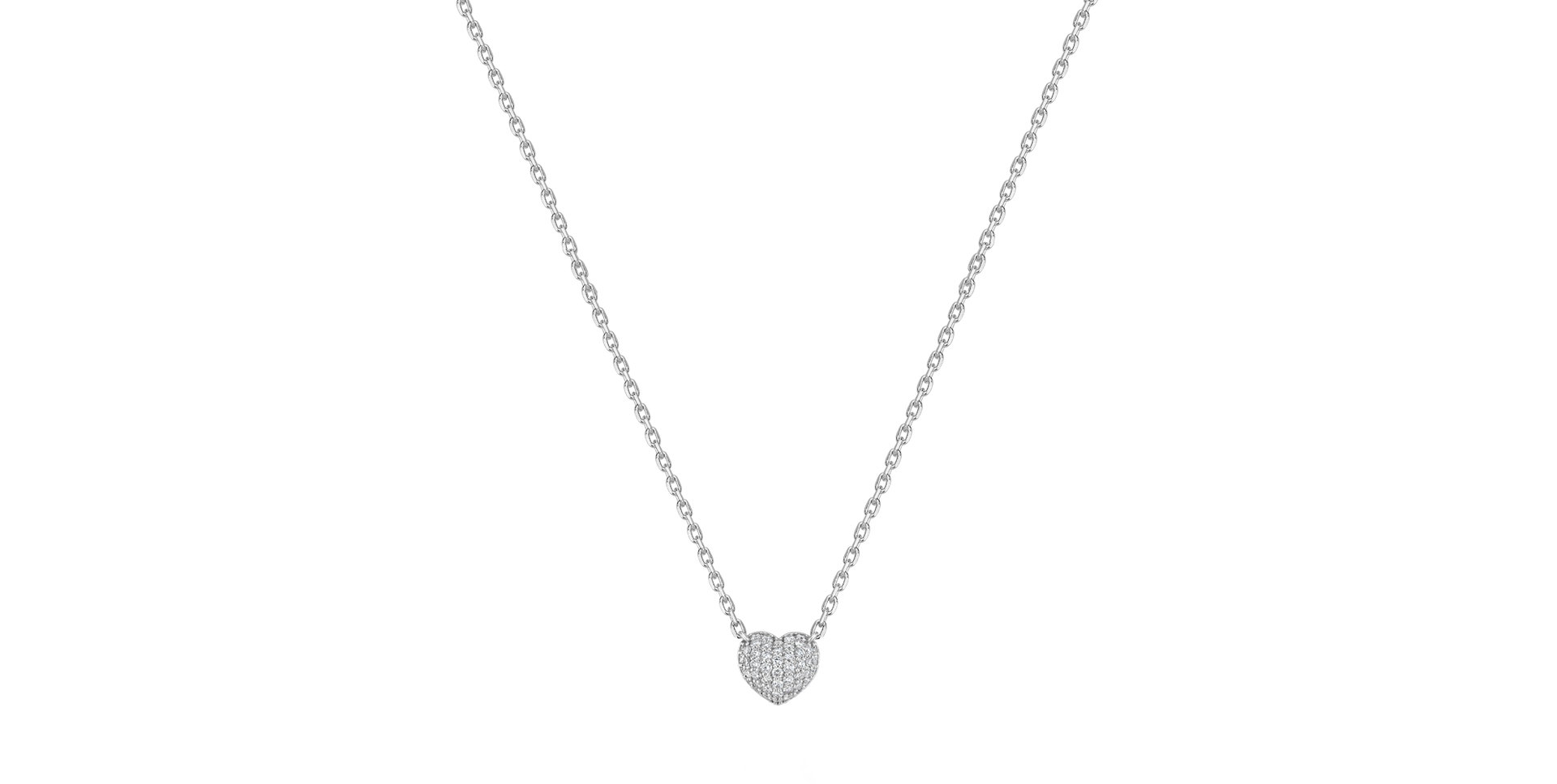 Náhrdelník s diamanty Express your love