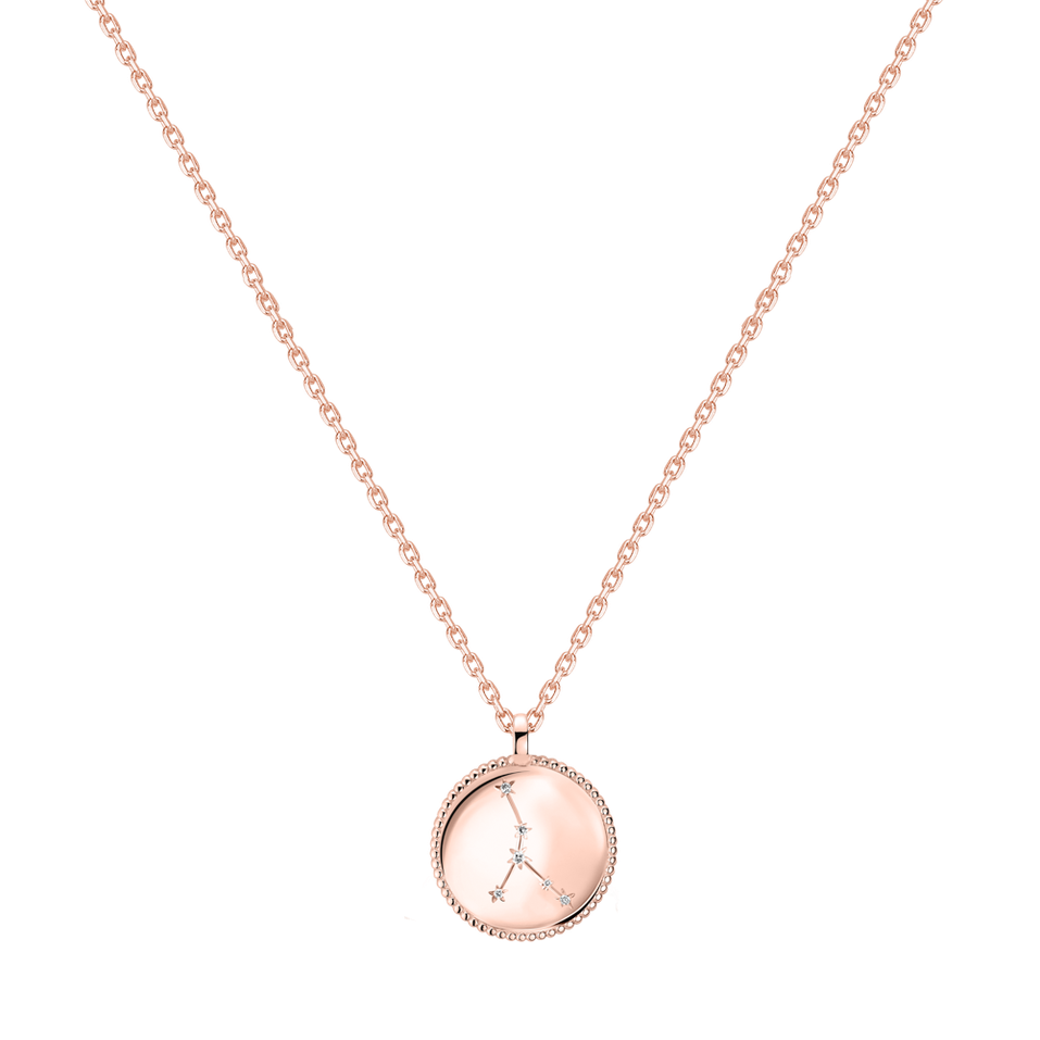 Náhrdelník s diamanty Zodiac Sign Cancer