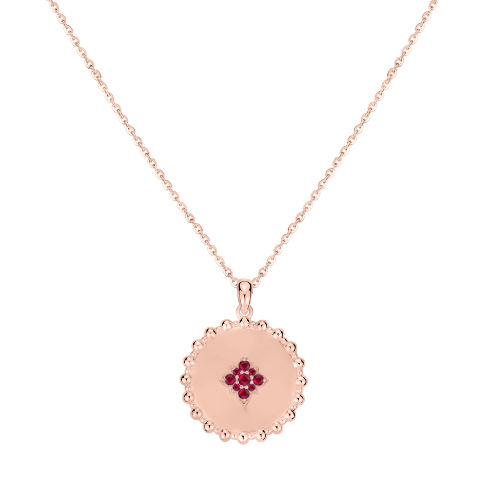 Náhrdelník s rubíny Piece of Sun