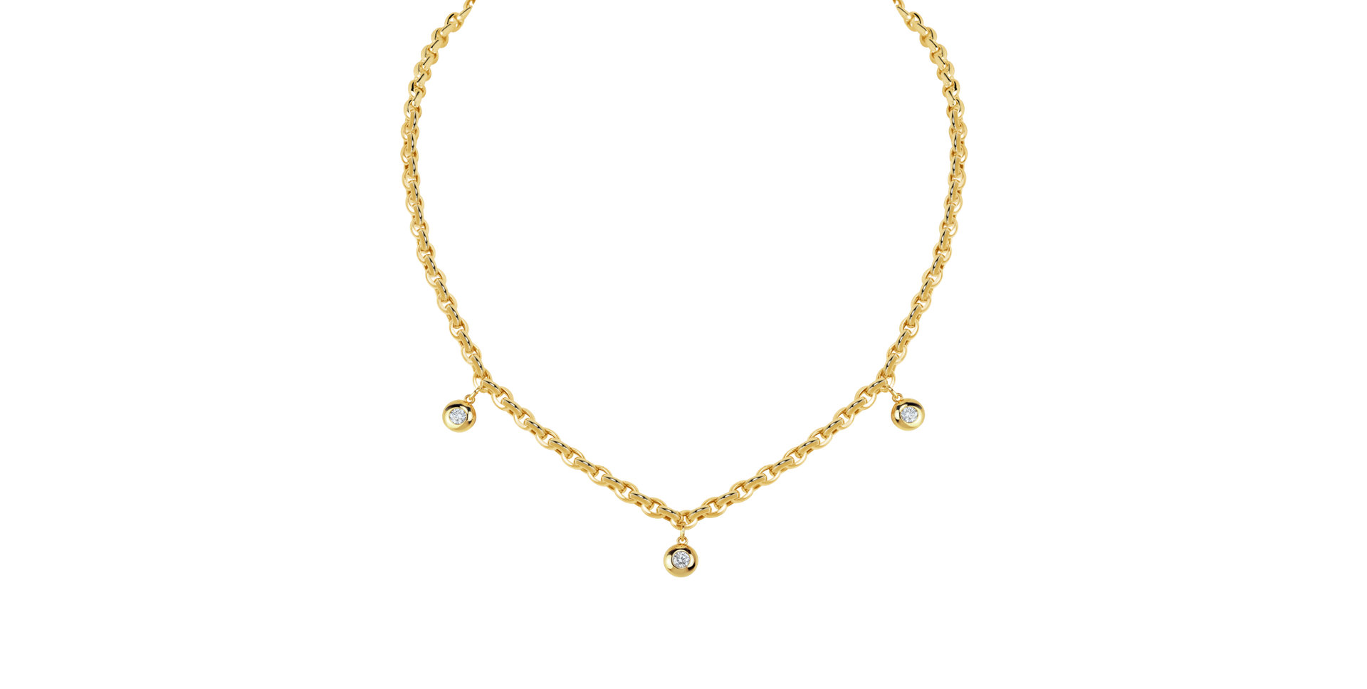 Náhrdelník s diamanty The Bold
