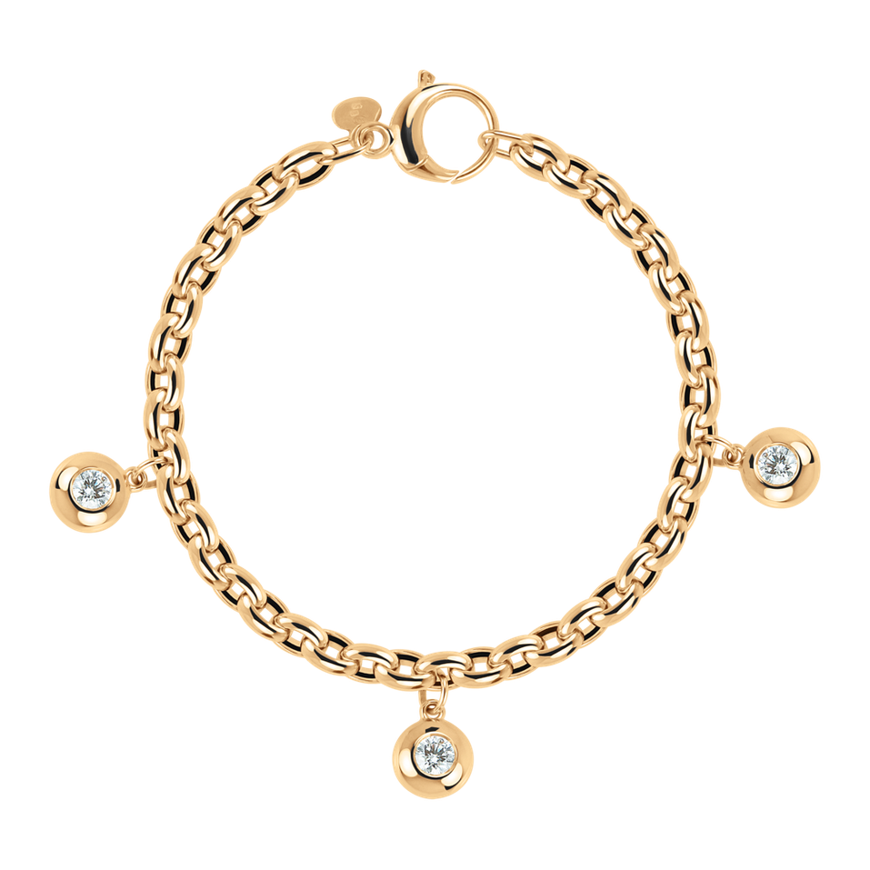 Náramek s diamanty The Bold Gem