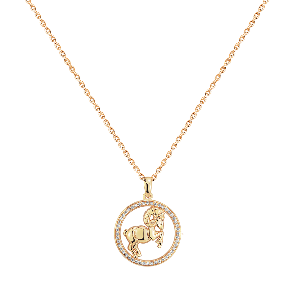 Náhrdelník s diamanty Starlit Zodiac Aries