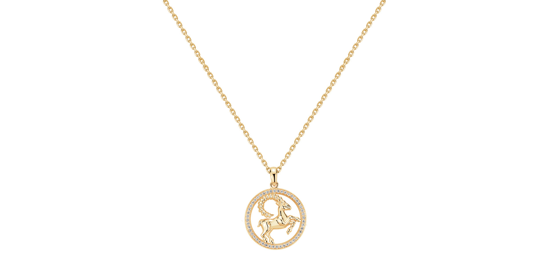 Náhrdelník s diamanty Starlit Zodiac Capricorn