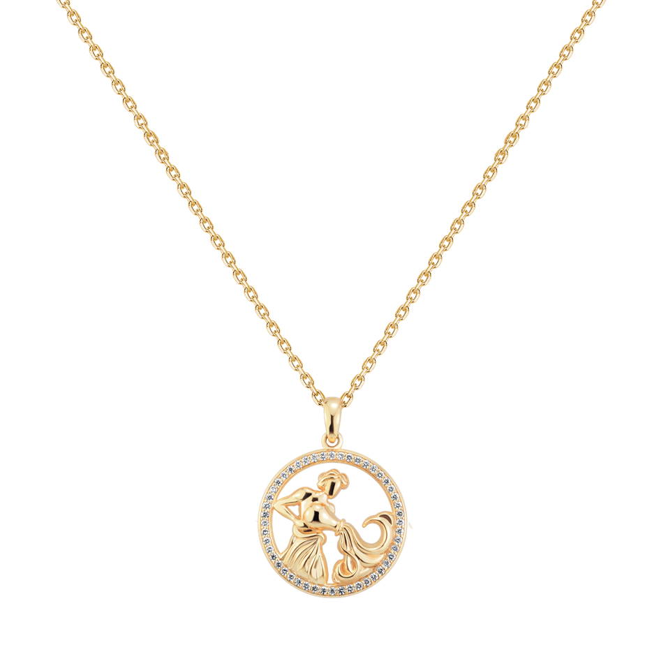 Náhrdelník s diamanty Starlit Zodiac Aquarius