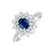 Prsten s diamanty a safírem Queen of Sapphire1