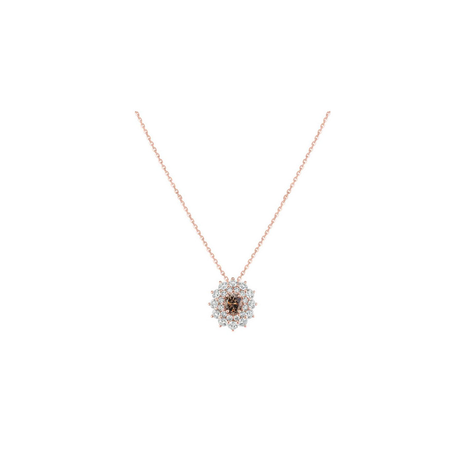 Náhrdelník s diamanty Queen of Brown Diamond