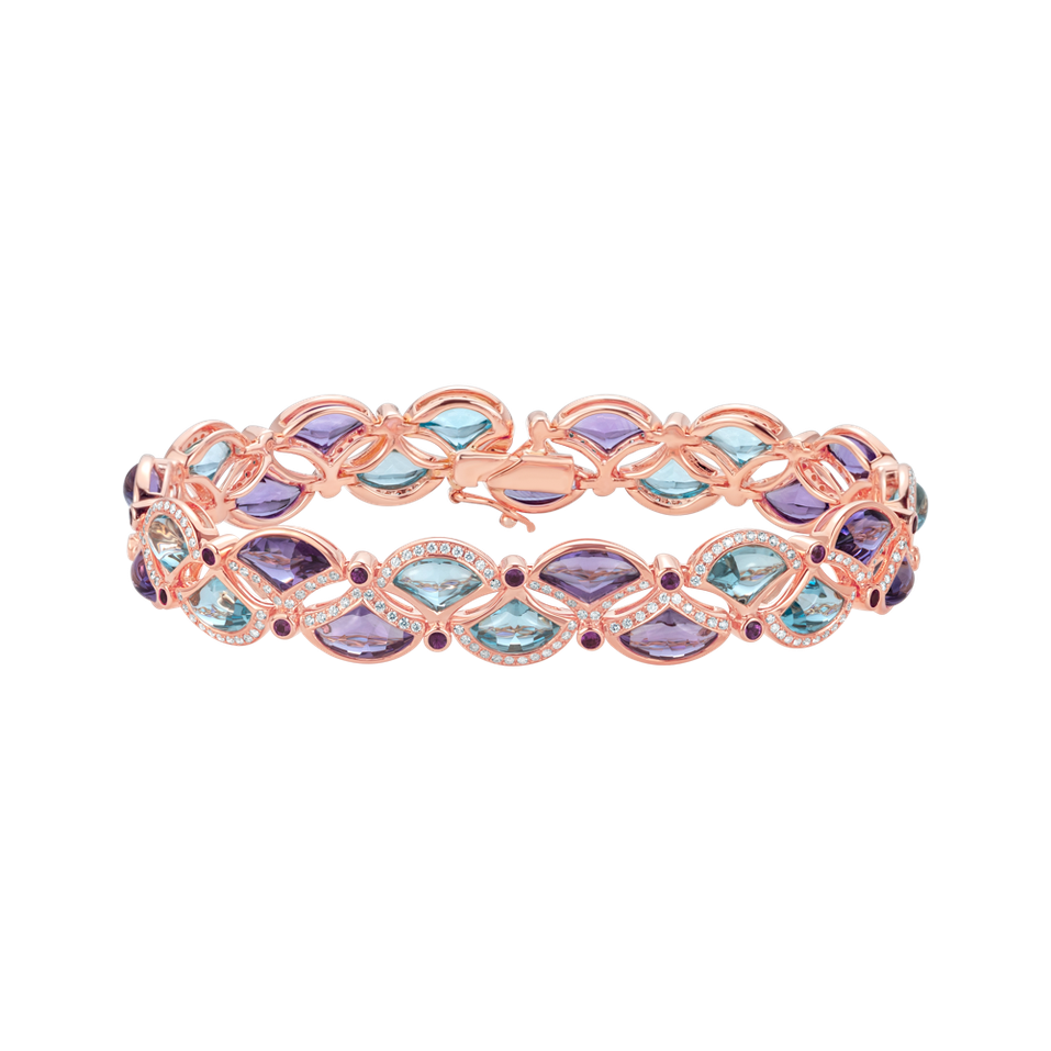 Náramek s diamanty a drahokamy Aetheris