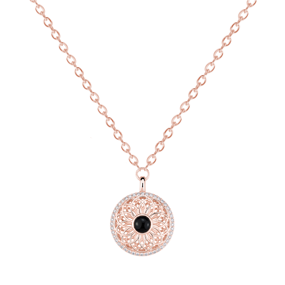 Náhrdelník s diamanty a opálem Heart of Starlight