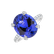 Prsten s diamanty a tanzanitem Ocean Depth2