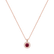 Náhrdelník s diamanty a rubínem Bonbon1