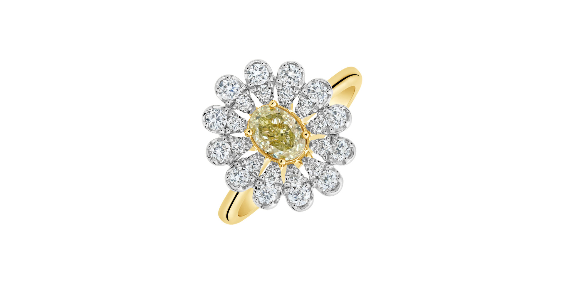 Prsten s diamanty Floral Treasure