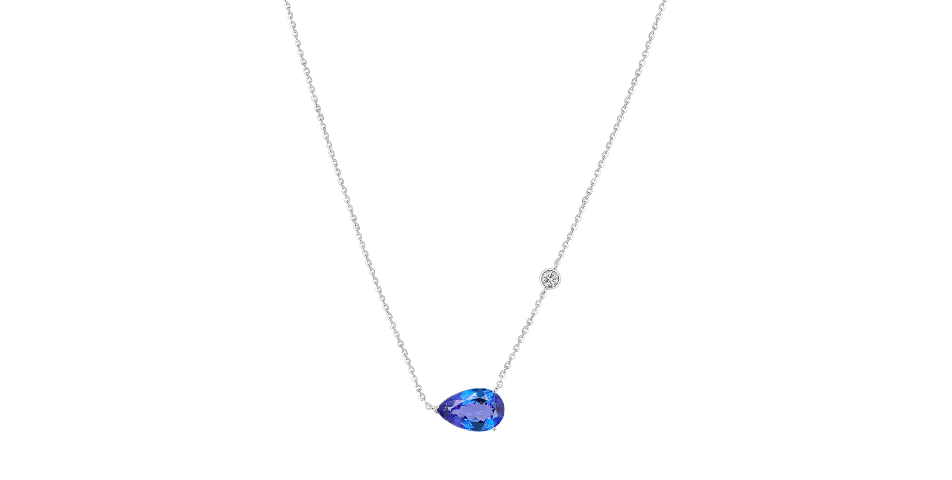 Náhrdelník s diamantem a tanzanitem Lumina Arcana