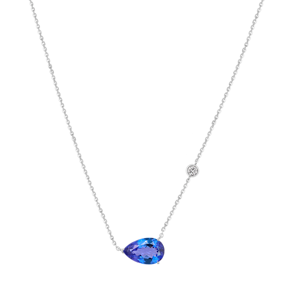 Náhrdelník s diamantem a tanzanitem Lumina Arcana