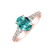Prsten s diamanty a apatitem Shimmering dazzle1
