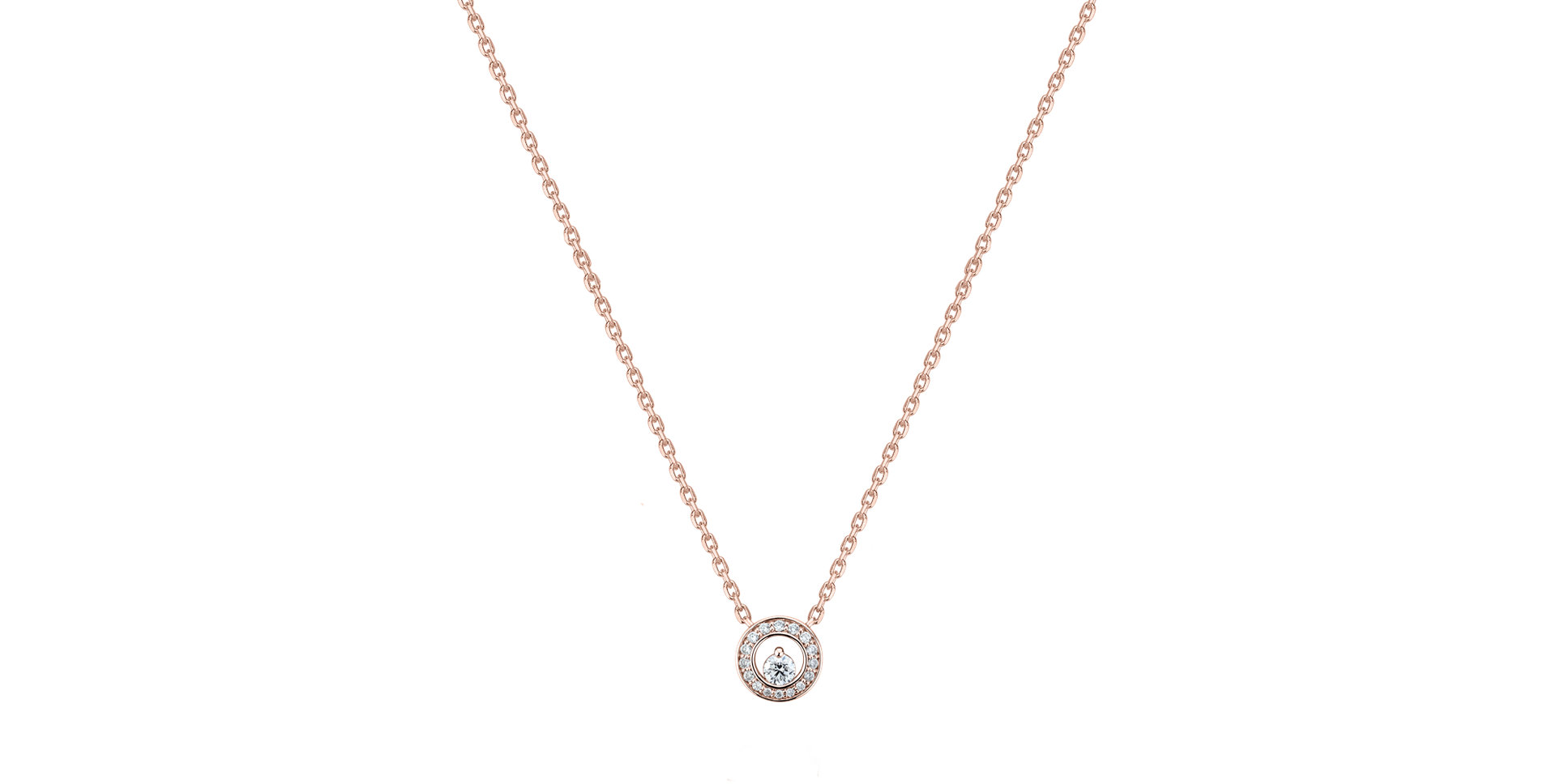 Náhrdelník s diamanty Hidden Circle