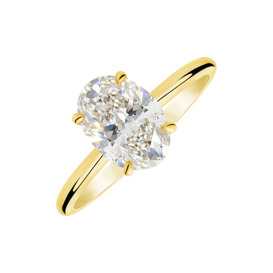 Prsten s diamantem Ivory Gleam