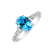 Prsten s diamanty a topazem swiss Shimmering dazzle1