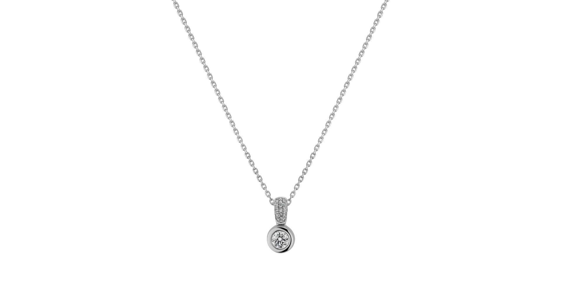 Náhrdelník s diamanty Delicate Drop