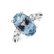 Prsten s diamanty a akvamarínem Aqua Muse2