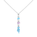 Náhrdelník s diamanty a topazy Eternal Azure2