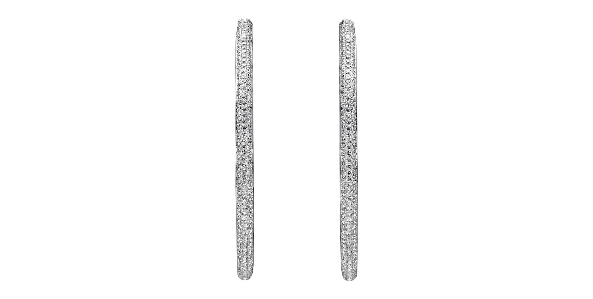 Náušnice s diamanty Endless Circles