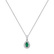 Náhrdelník s diamanty a smaragdem Shimmering Tear2