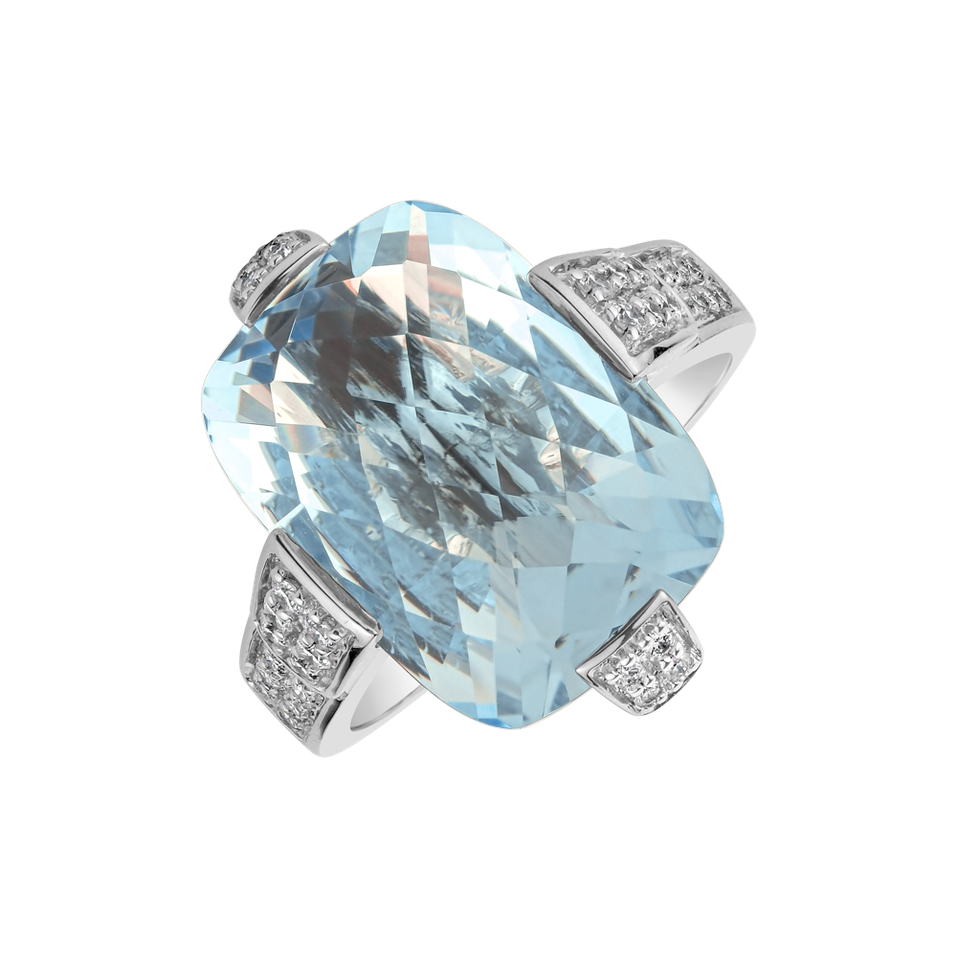 Prsten s topazem a diamanty Tiny Miracle
