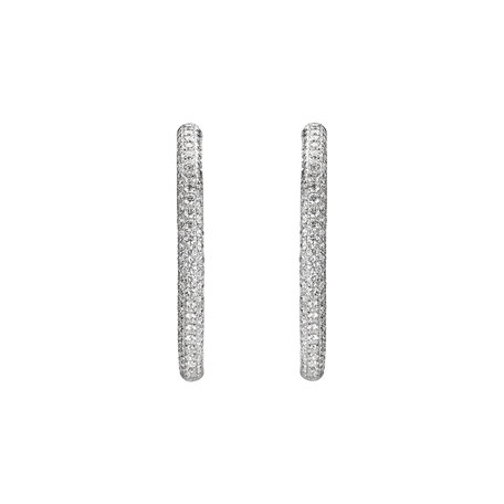 Náušnice s diamanty Luxury Jewel