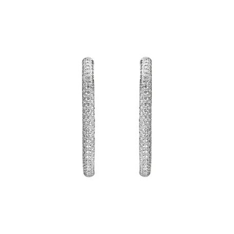 Náušnice s diamanty Luxury Jewel
