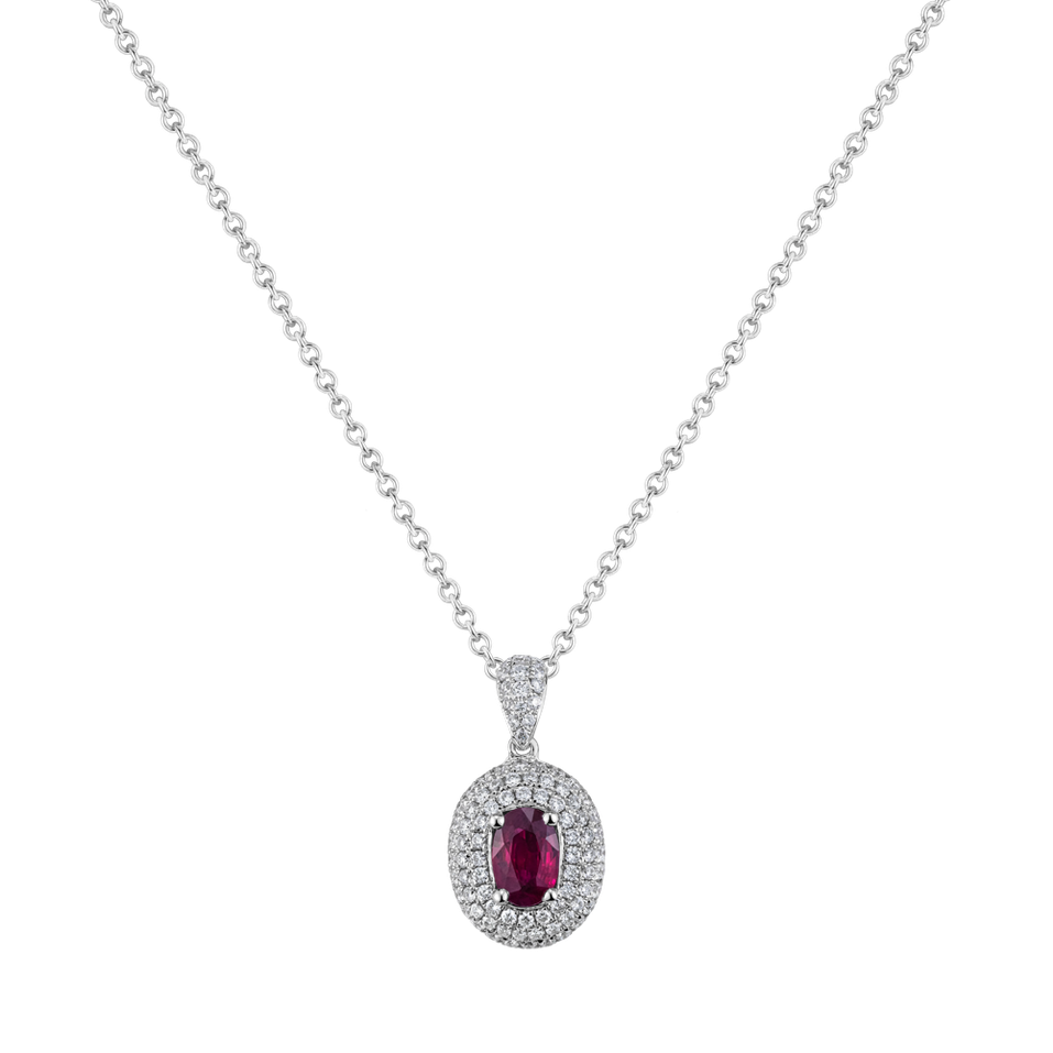 Přívěs s diamanty a rubínem Dynathis