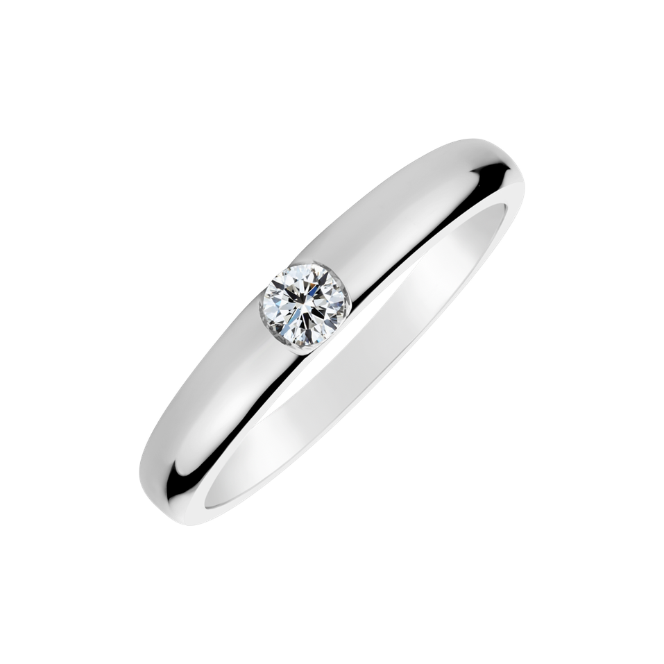 Prsten s diamantem Classic Romance