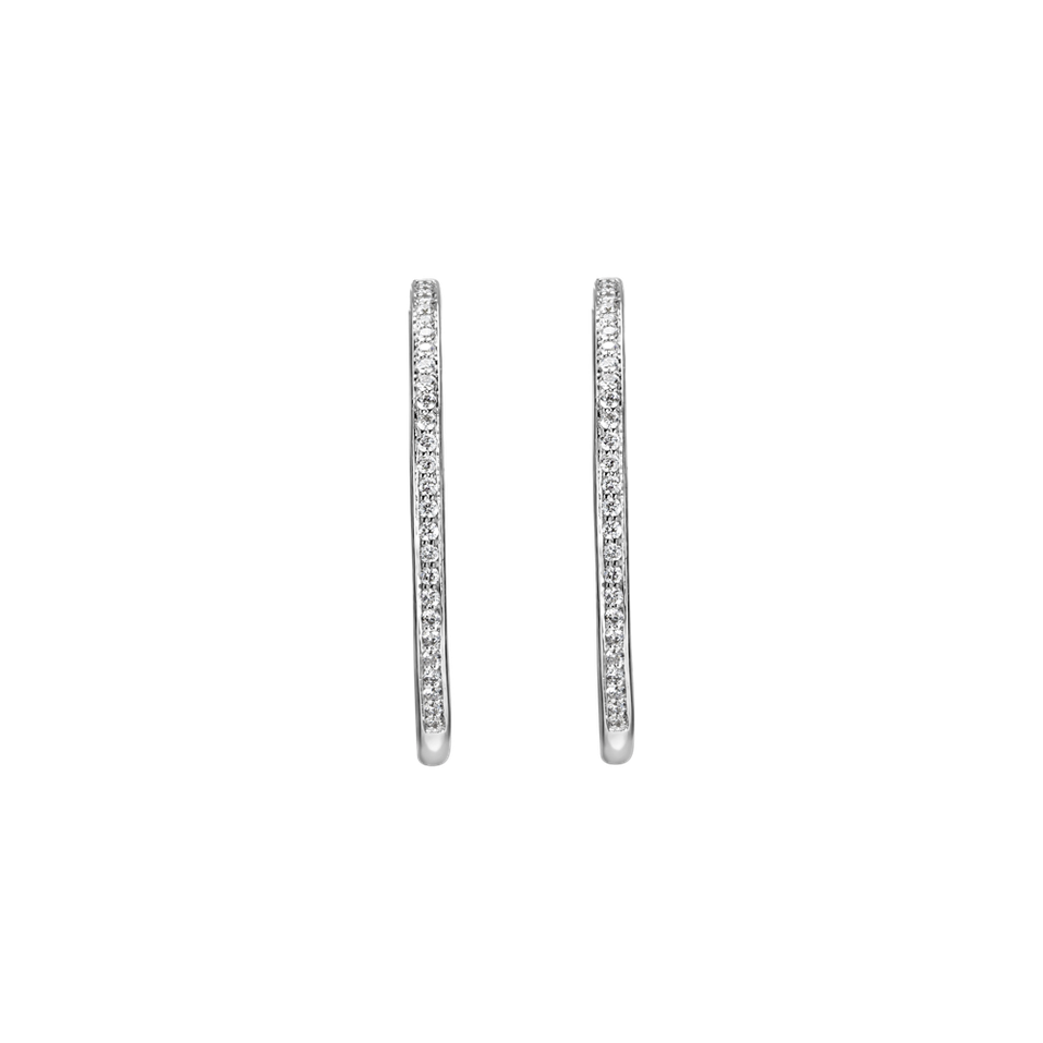 Náušnice s diamanty Eternity Gleam