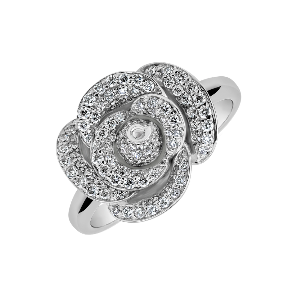 Prsten s diamanty Flower Princess