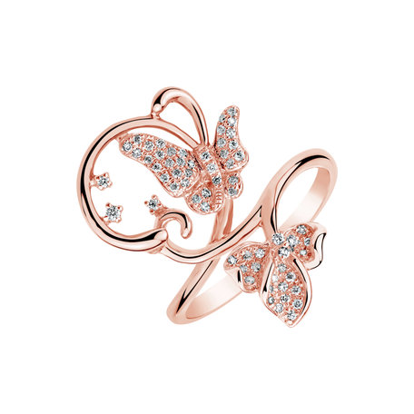 Prsten s diamanty Melody of Butterflies